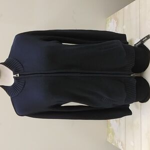 Women's Navy Zip-up Sweater 5027Y